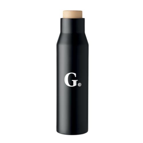 Dubbelwandige thermosfles 500ML Dudinka zwart