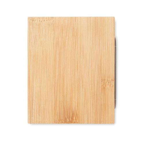 Bamboe pennenbak met LCD klok Manila hout
