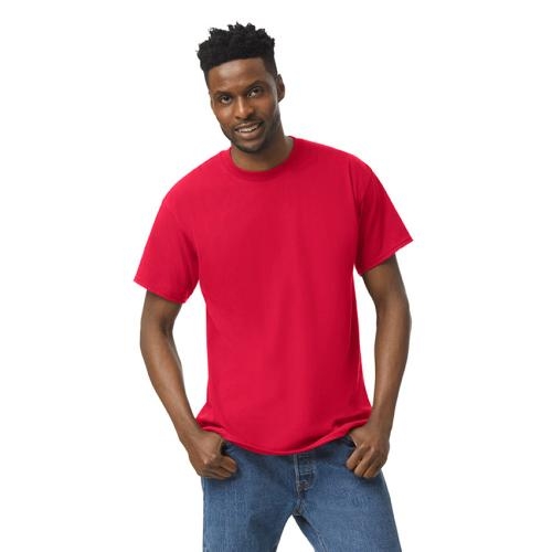 Gildan heavyweight T-shirt unisex rood,l