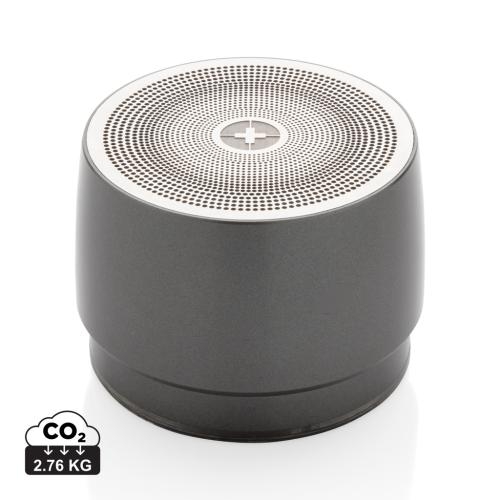 Swiss Peak 5W draadloze bass speaker grijs