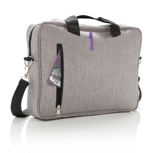 Basic 15 inch laptop tas grijs