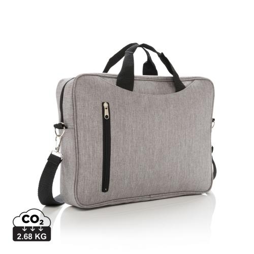 Basic 15 inch laptop tas grijs