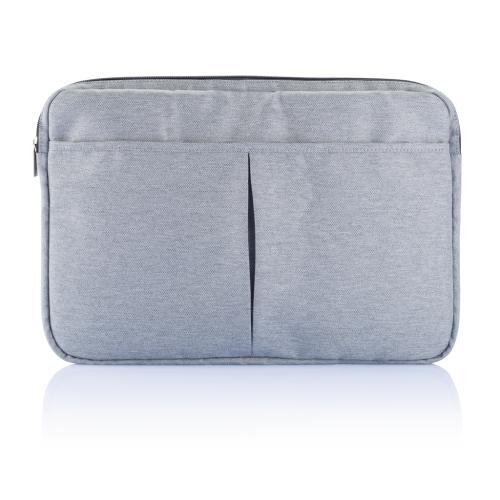 PVC vrije laptop hoes 15 inch grijs