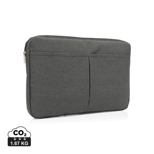PVC vrije laptop hoes 15 inch antraciet