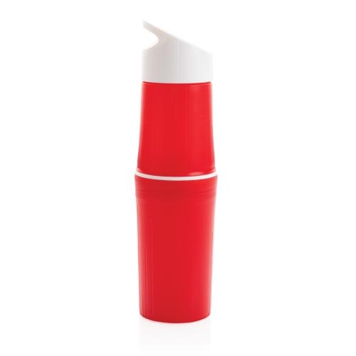 BE O Bottle, Organic Waterfles gemaakt in Europa rood