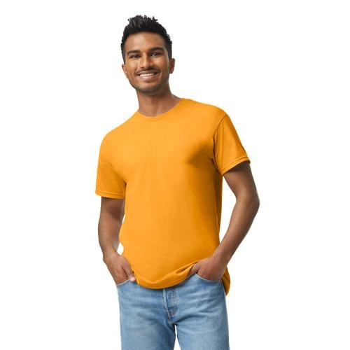 Gildan heavyweight T-shirt unisex goud,l