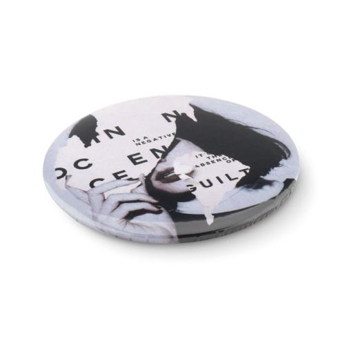 Koelkastmagneet en flesopener Pin opener mat zilver