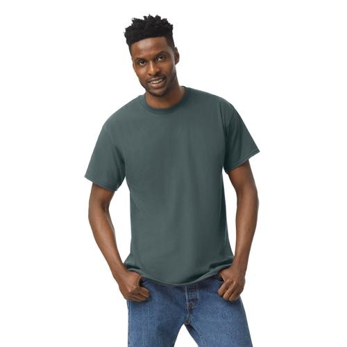 Gildan heavyweight T-shirt unisex dark heather,l