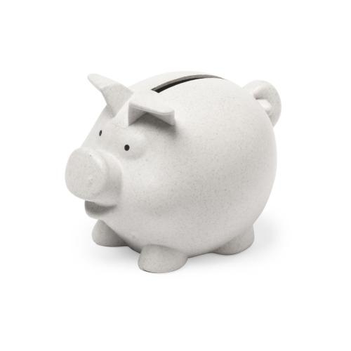 Bamboe spaarpot piggy naturel