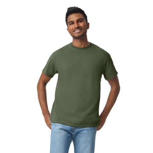 Gildan heavyweight T-shirt unisex military green,l