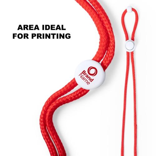 Maskerhouder Lanyard Menfix wit