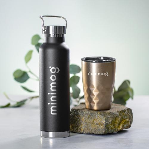 Beker-Fles Blur zilver