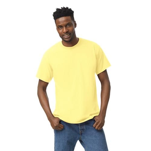 Gildan heavyweight T-shirt unisex cornsilk,l