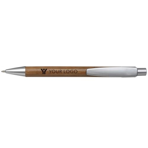 Bamboe balpen blauw