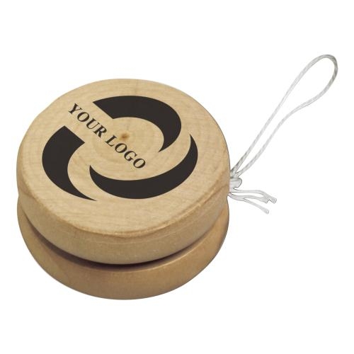 Ronde houten jojo bruin