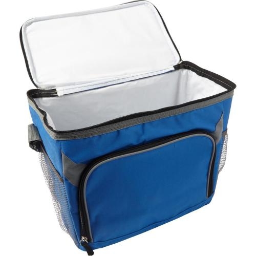 Rechthoekige polyester koeltas wit