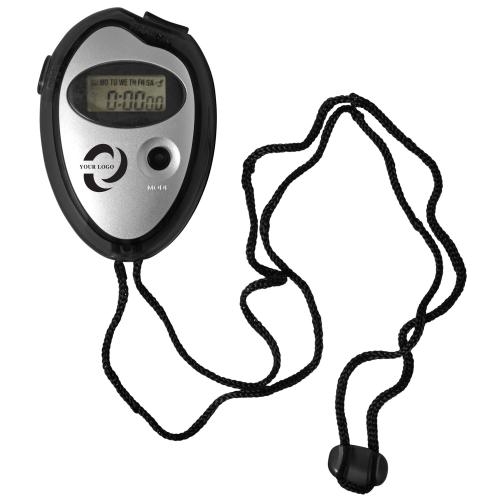 Digitale stopwatch met nekkoord zwart