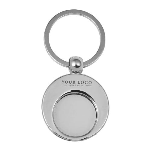 Metalen 2-in-1 sleutelhanger zilver