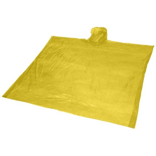 Wegwerp regenponcho Ziva geel