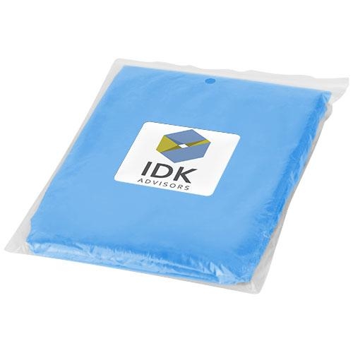 Wegwerp regenponcho Ziva koningsblauw