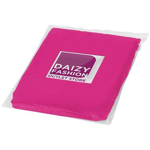 Wegwerp regenponcho Ziva roze