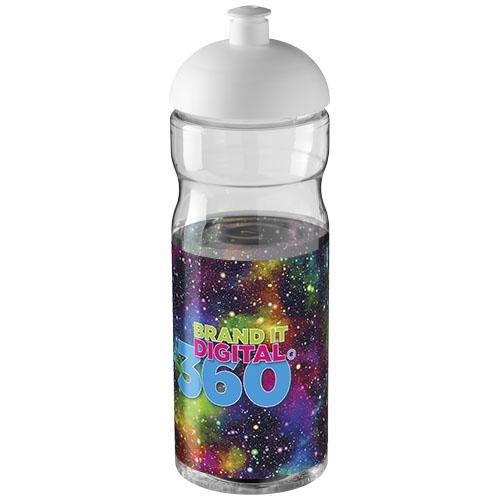 H2O Base bidon met koepeldeksel 650 ml transparant/wit