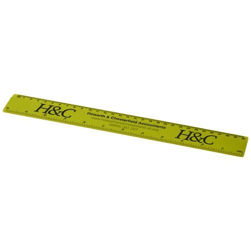 Kunststof liniaal 30 cm Renzo lime