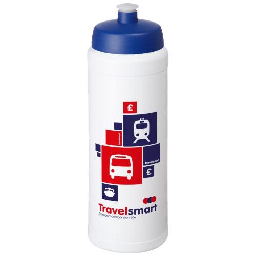 Baseline Plus grip sportfles met sportdeksel 750 ml wit/blauw