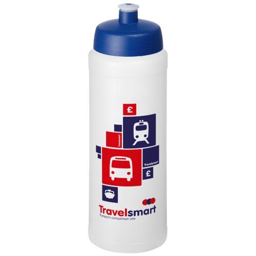 Baseline Plus grip sportfles met sportdeksel 750 ml transparant/blauw