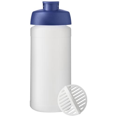 Baseline Plus sportfles met shaker bal 500 ml blauw