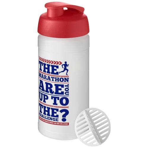 Baseline Plus sportfles met shaker bal 500 ml rood