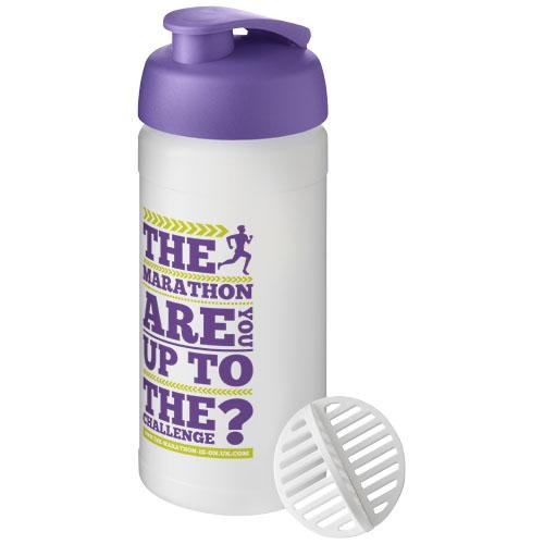 Baseline Plus sportfles met shaker bal 500 ml paars