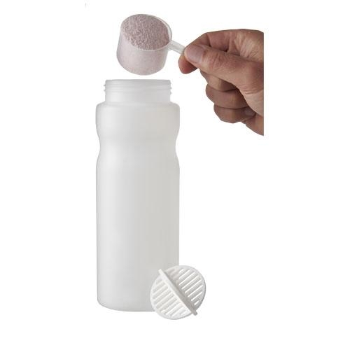 Baseline Plus sportfles met shaker bal 650 ml blauw
