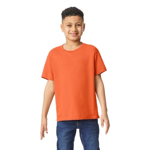 Gildan heavyweight kinder T-shirt oranje,l