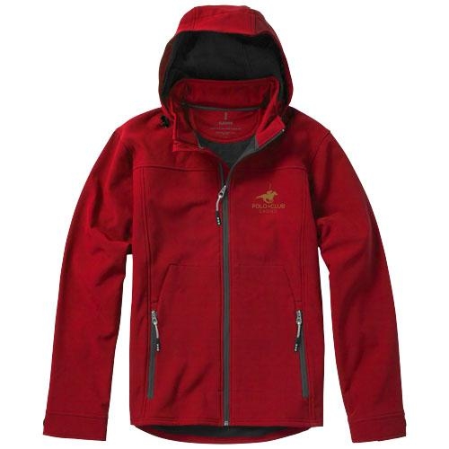 Langley softshell heren jas rood,l