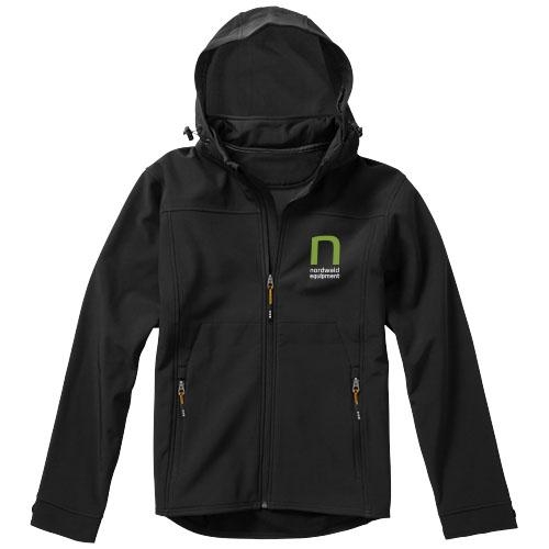 Langley softshell heren jas zwart,l