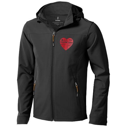 Langley softshell heren jas antraciet,s