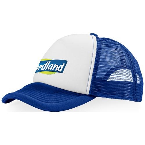 Trucker 5 panel cap koningsblauw/wit