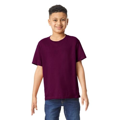 Gildan heavyweight kinder T-shirt maroon,l