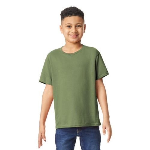 Gildan heavyweight kinder T-shirt military green,l