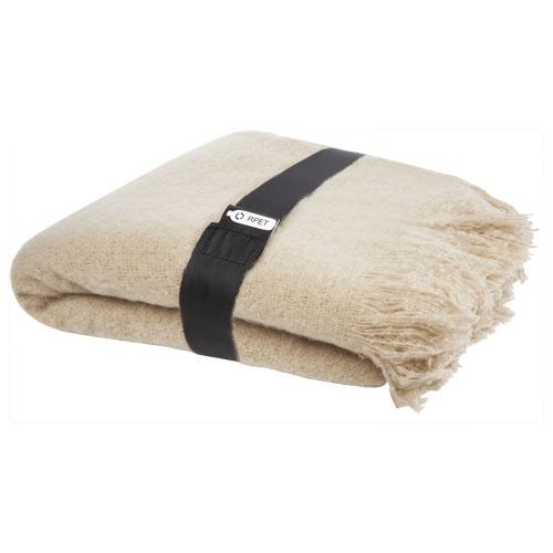 Zachte RPET mohair deken Ivy beige
