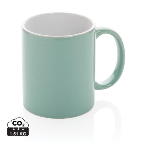 Keramische classic mok groen