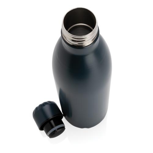 Uni vacuum rvs fles 750 ml blauw