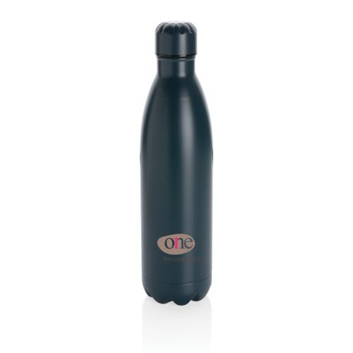 Uni vacuum rvs fles 750 ml blauw