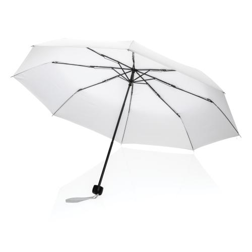 20.5 inch Impact AWARE RPET mini paraplu wit