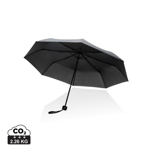20.5 inch Impact AWARE RPET mini paraplu zwart