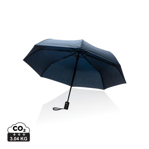 21 inch Impact AWARE RPET auto paraplu donkerblauw