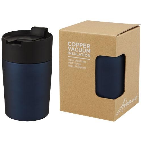 Koperen vacuüm geïsoleerde beker Jetta 180 ml blauw
