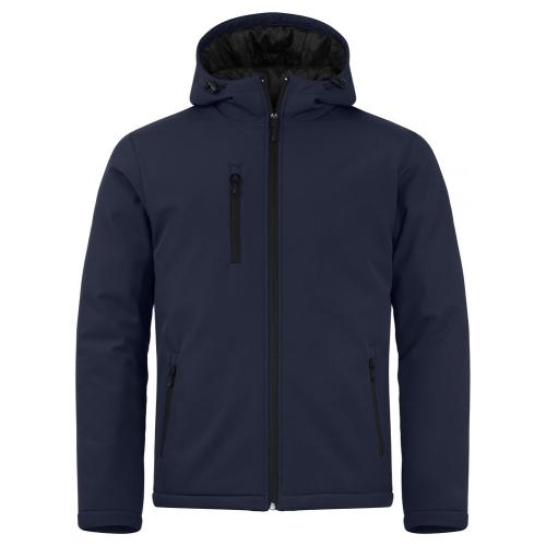 Padded hoody softshell dark navy,l