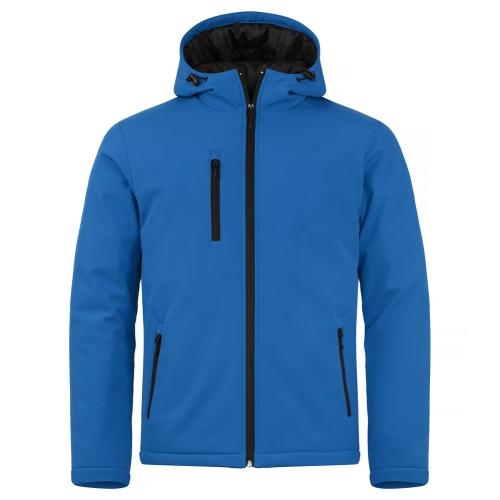 Padded hoody softshell kobalt,l